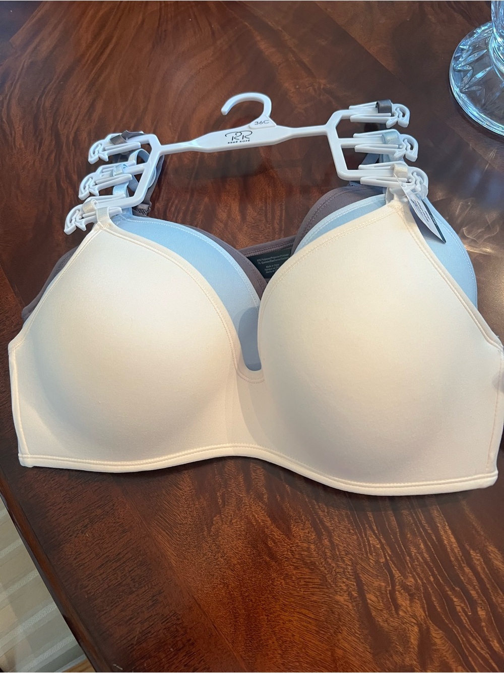 Rene Rofe 3 Bra Set Size 36C New